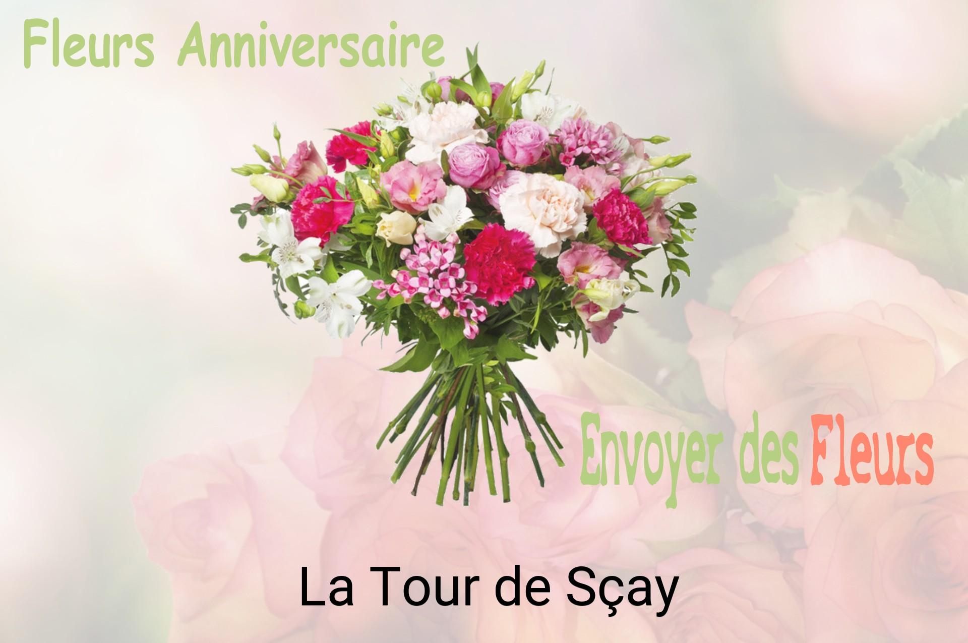 Bouquet de fleurs d’anniversaire livré à La Tour-de-Sçay